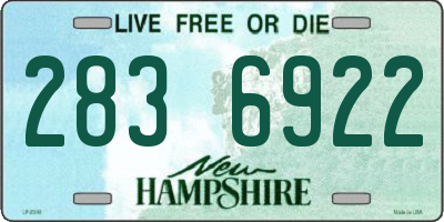 NH license plate 2836922