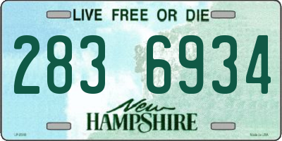 NH license plate 2836934