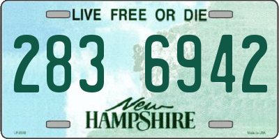NH license plate 2836942