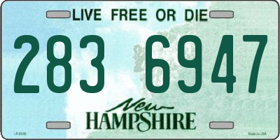 NH license plate 2836947