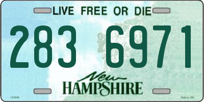NH license plate 2836971