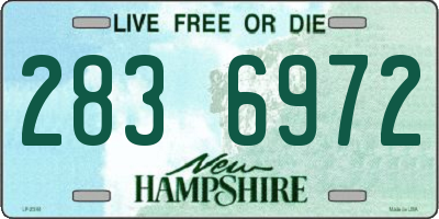 NH license plate 2836972