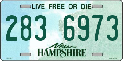 NH license plate 2836973