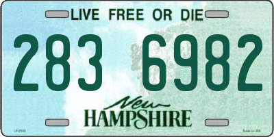 NH license plate 2836982