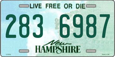 NH license plate 2836987