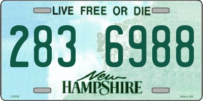 NH license plate 2836988