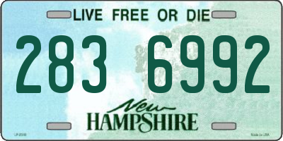 NH license plate 2836992
