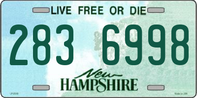 NH license plate 2836998