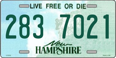 NH license plate 2837021