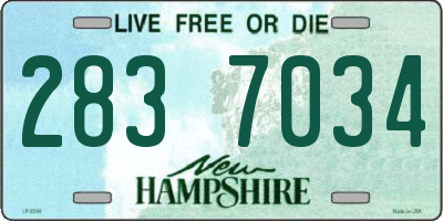 NH license plate 2837034