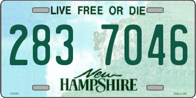 NH license plate 2837046
