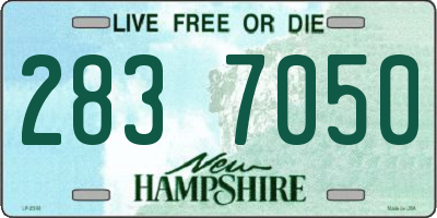NH license plate 2837050