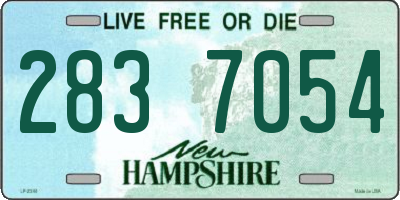 NH license plate 2837054
