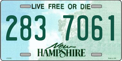 NH license plate 2837061