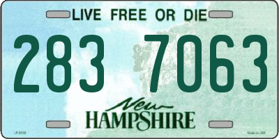 NH license plate 2837063