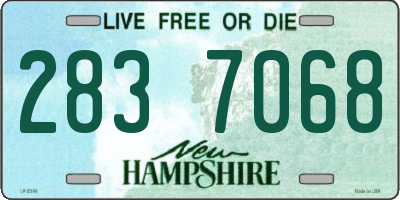 NH license plate 2837068