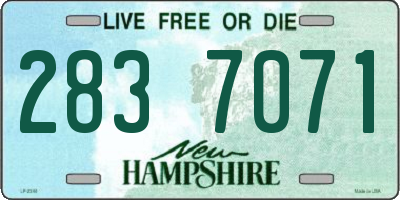 NH license plate 2837071