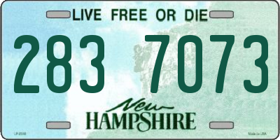 NH license plate 2837073