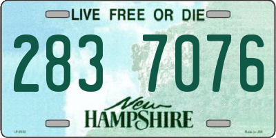 NH license plate 2837076