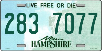 NH license plate 2837077