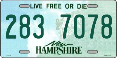 NH license plate 2837078