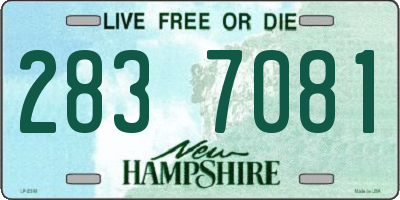 NH license plate 2837081