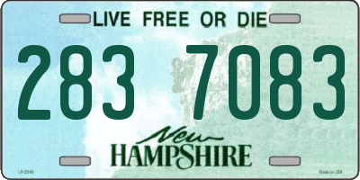 NH license plate 2837083
