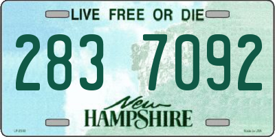 NH license plate 2837092