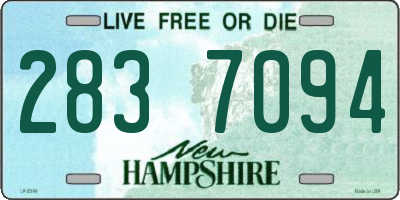 NH license plate 2837094