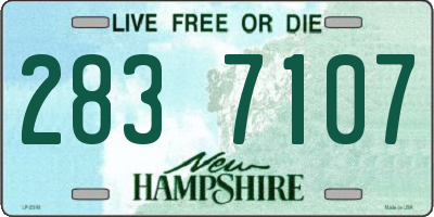 NH license plate 2837107