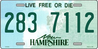 NH license plate 2837112