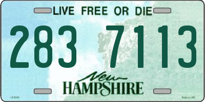 NH license plate 2837113