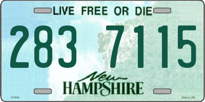 NH license plate 2837115