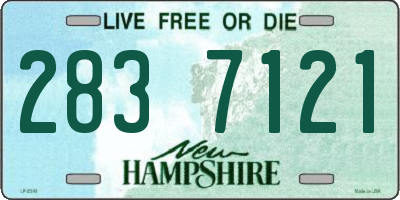 NH license plate 2837121