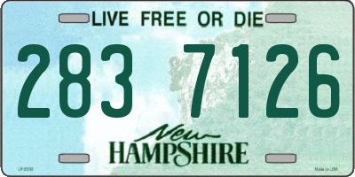 NH license plate 2837126