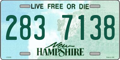 NH license plate 2837138