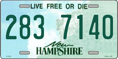 NH license plate 2837140