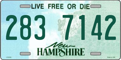 NH license plate 2837142