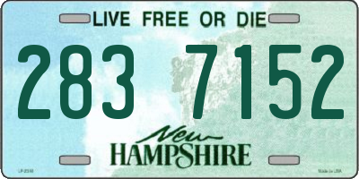 NH license plate 2837152