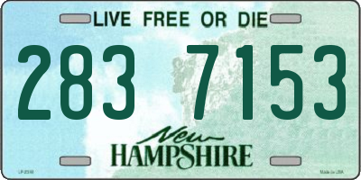 NH license plate 2837153
