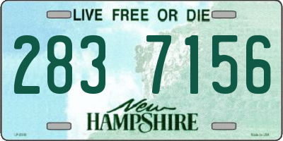 NH license plate 2837156