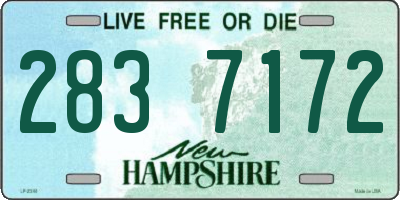 NH license plate 2837172