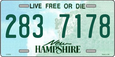 NH license plate 2837178