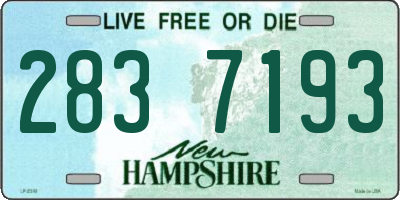 NH license plate 2837193