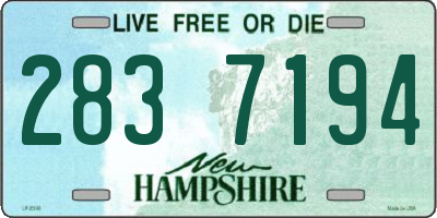 NH license plate 2837194