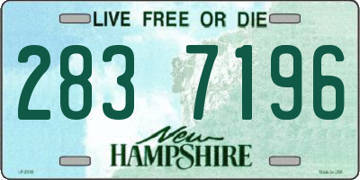 NH license plate 2837196
