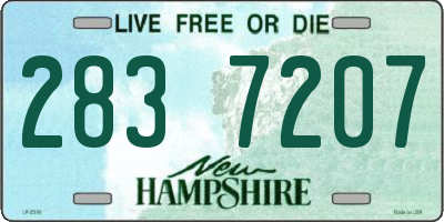 NH license plate 2837207