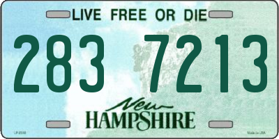 NH license plate 2837213