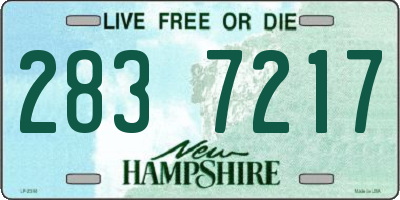NH license plate 2837217