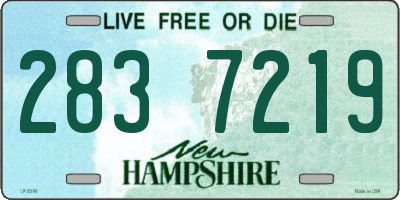 NH license plate 2837219